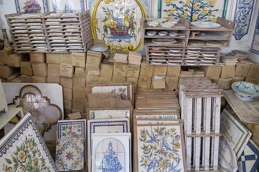 Stacks of Portuguese tile Photograph by David L Moore