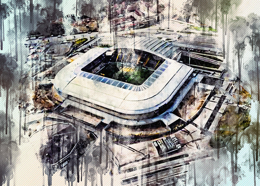 Stadio Friuli Italian Football Stadium Aerial View Udinese Calcio 