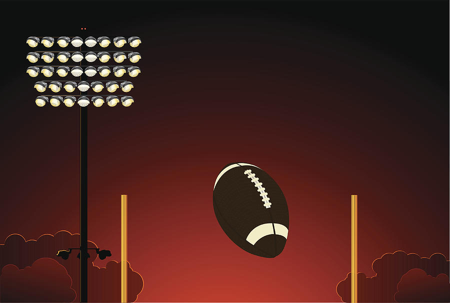 Stadium Light Football Game Drawing by Bmchurch Stadium Light Football Game Drawing by Bmchurch
