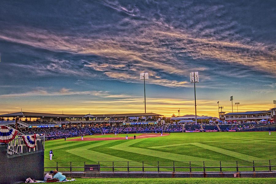 Stadium Sunset 48x Photograph by Randy Jackson