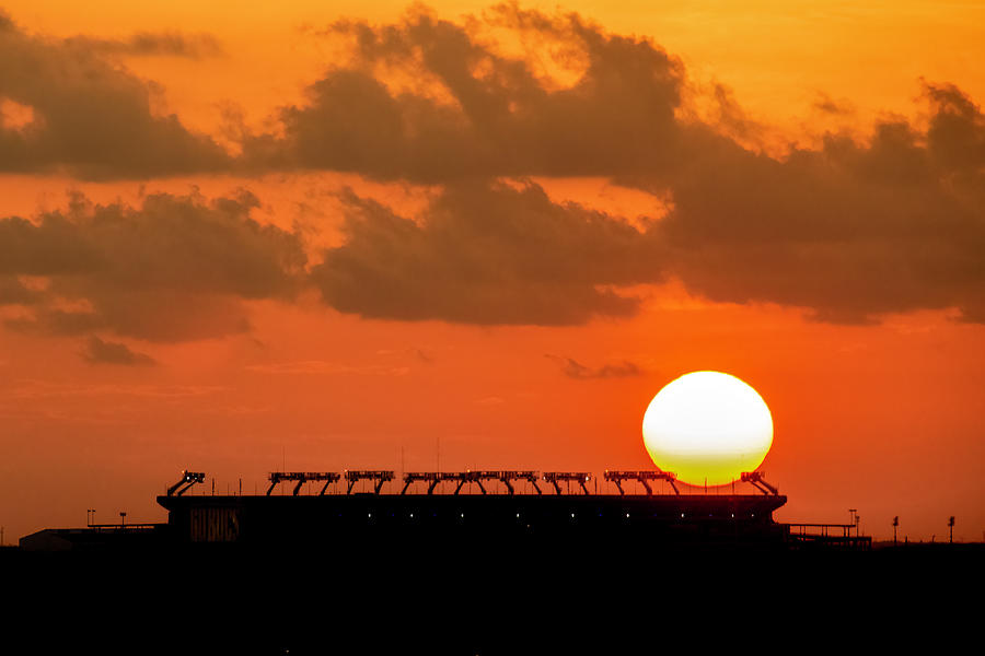 Stadium Sunset Photograph by Robert Wilder Jr