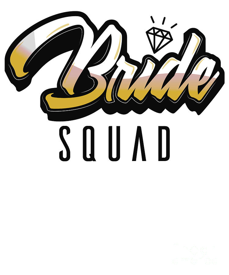 Stag Party Bride Diamond Wedding Bachelorette Cute Digital Art by Marco ...