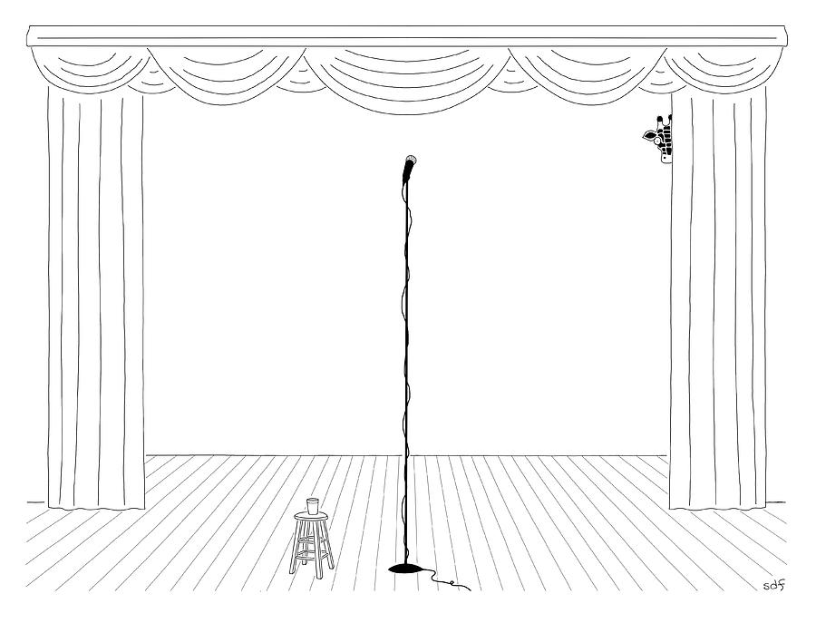 Stage Fright Drawing by Seth Fleishman