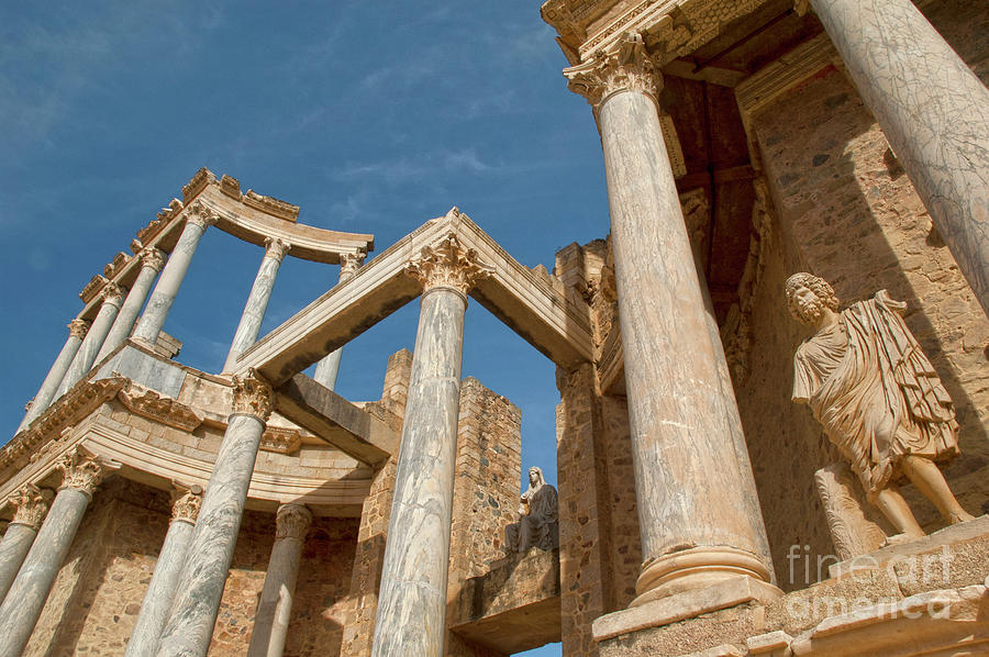 Stage of Roman Theater of Merida Photograph by Carmen Nasarre - Fine ...