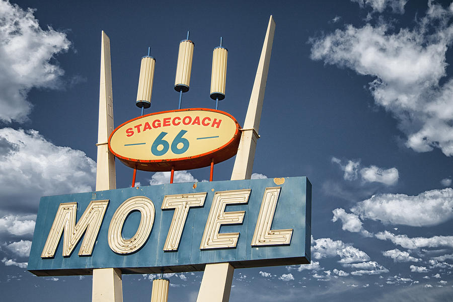 Stagecoach 66 Motel Photograph by Christopher Trott - Fine Art America