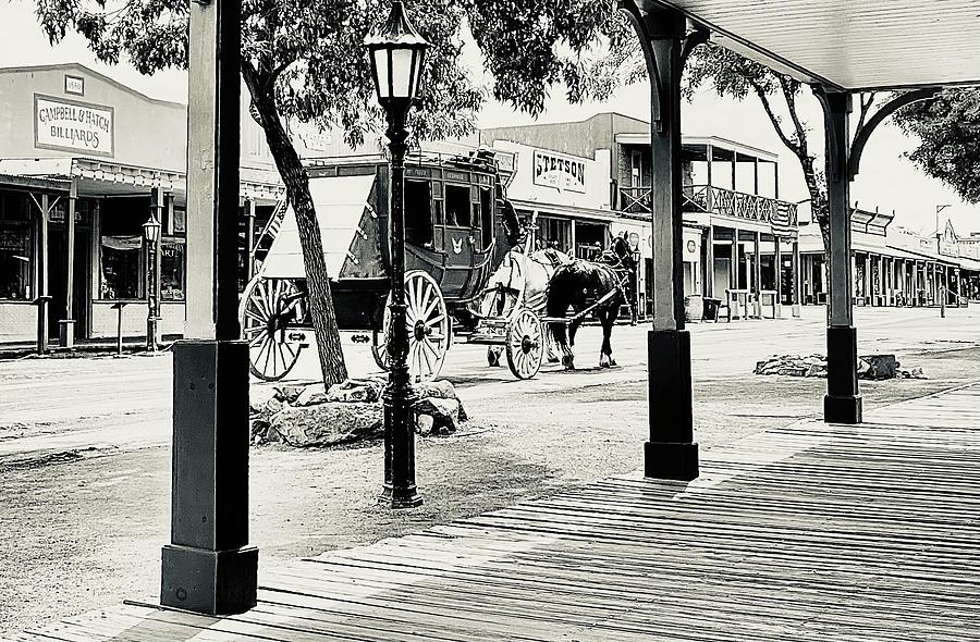 Stagecoach Arrives In Tombstone Photograph