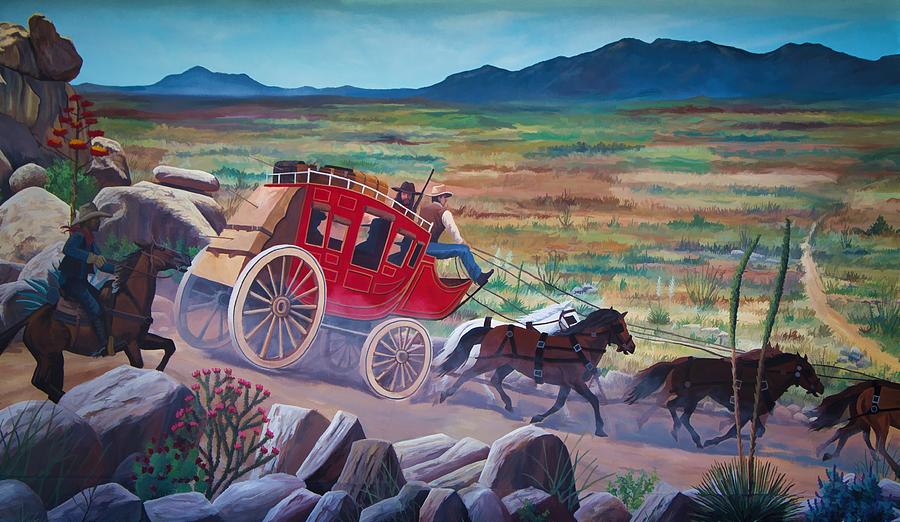 Stagecoach Digital Art by Byron Fair - Pixels