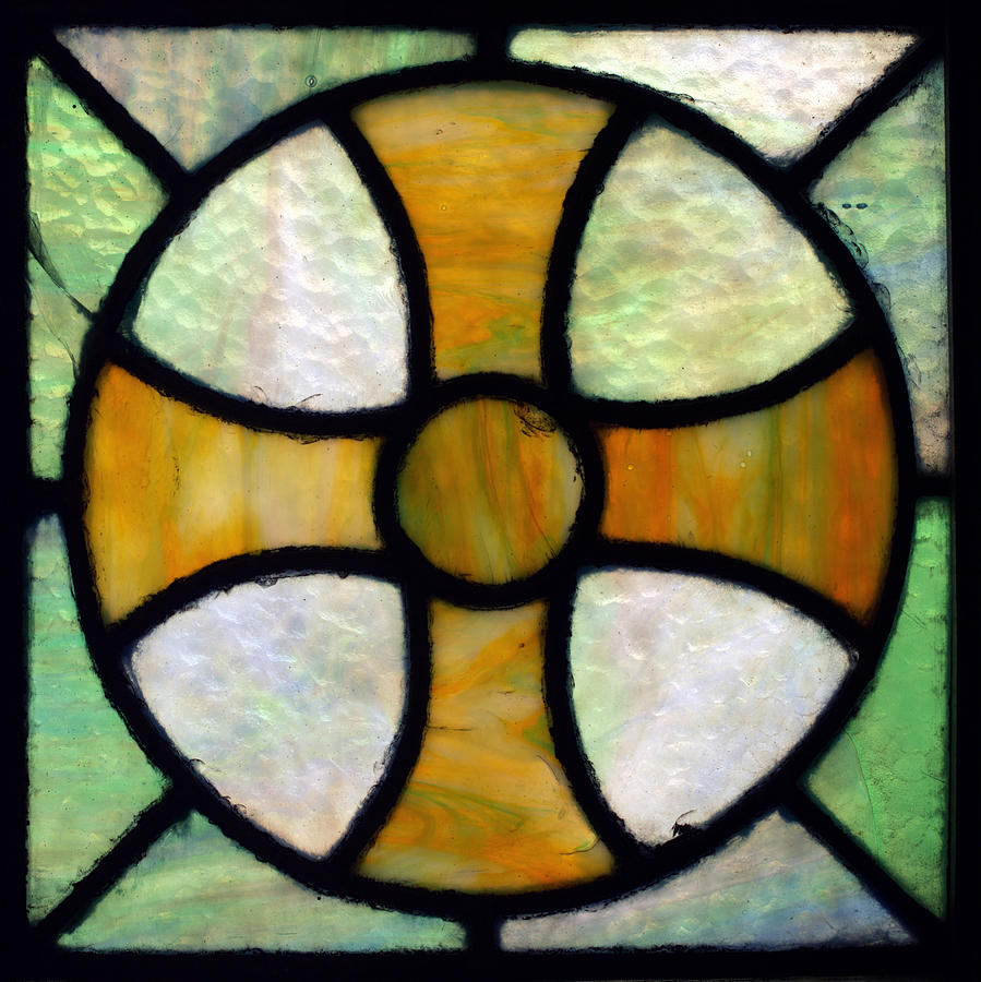 Stained Glass Cross Photograph