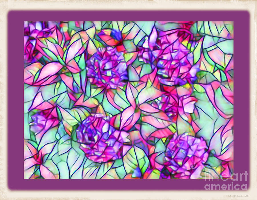 Stained Glass Flowers Photograph by Shirley Moravec