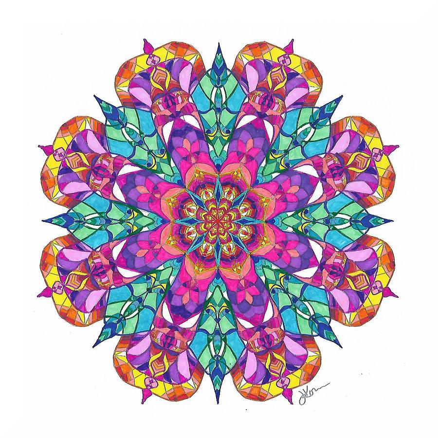 Stained Glass Mandala #15 by Jennifer Kohr Stained Glass Mandala #15 by Jennifer Kohr
