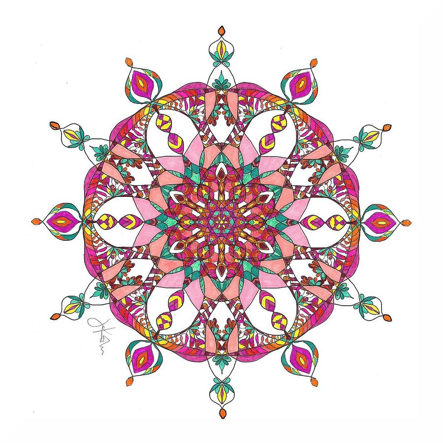 Stained Glass Mandala #19 by Jennifer Kohr Stained Glass Mandala #19 by Jennifer Kohr