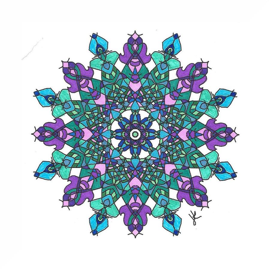 Stained Glass Mandala #m1 by Jennifer Kohr Stained Glass Mandala #m1 by Jennifer Kohr