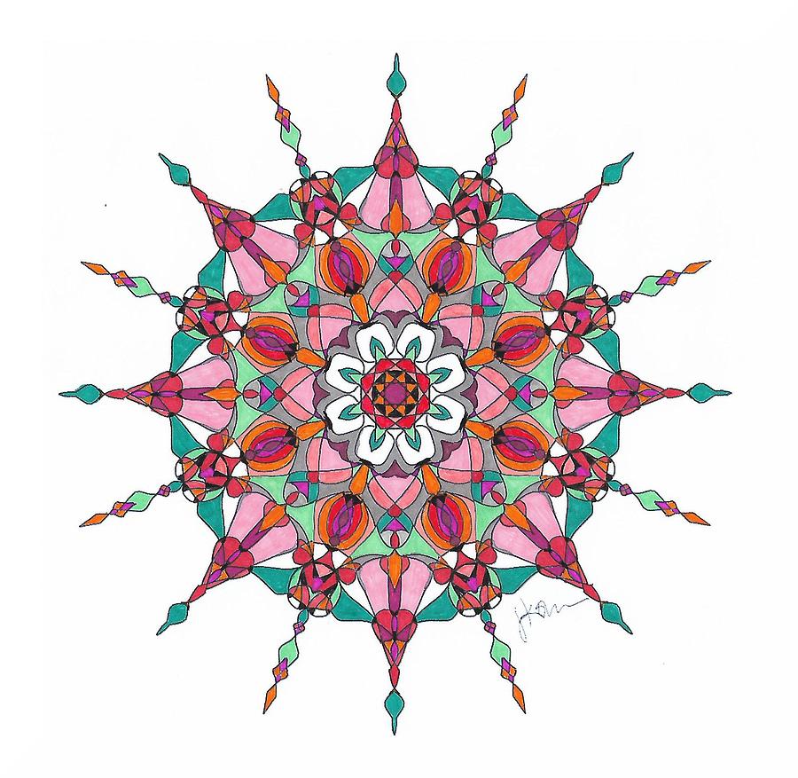 Stained Glass Mandala #m4 by Jennifer Kohr Stained Glass Mandala #m4 by Jennifer Kohr