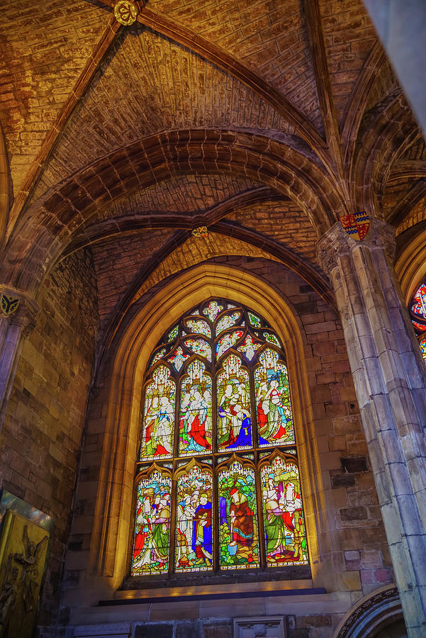 Stained Glass Masterpiece at St Giles Photograph by Scott McGuire