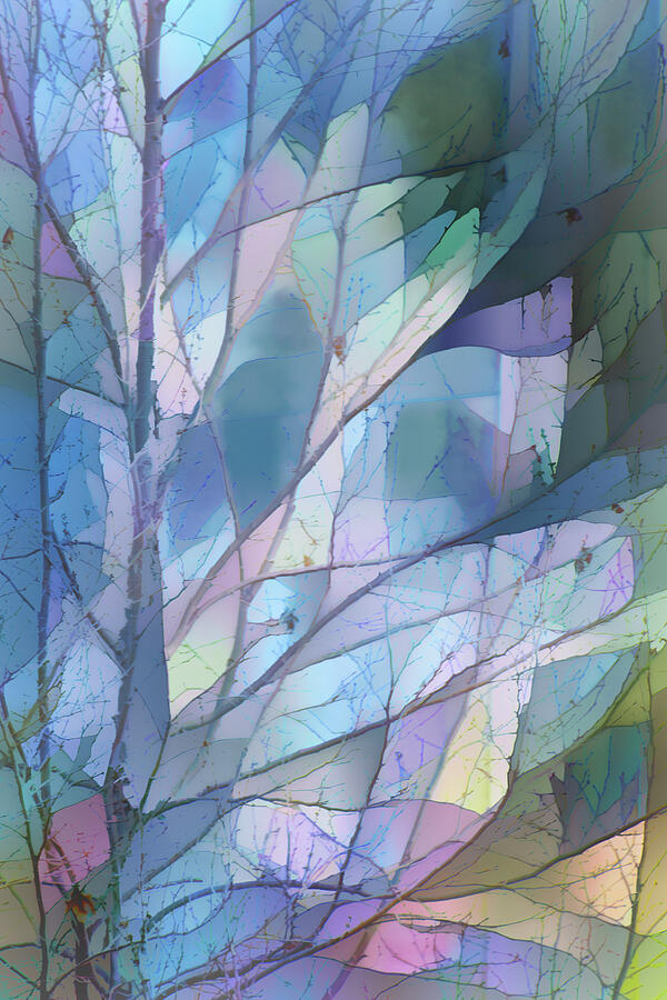 Stained Glass Tree Digital Art by Terry Davis