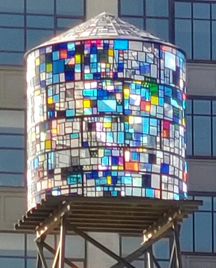 Stained Glass Water Tower Photograph by Rob Hans