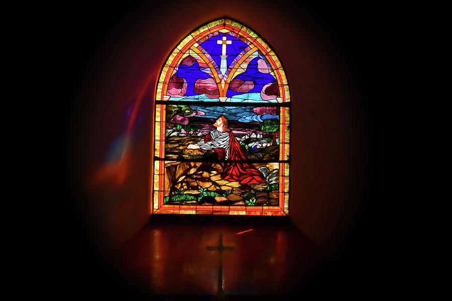 Stained Glass Window 018 Photograph by George Bostian