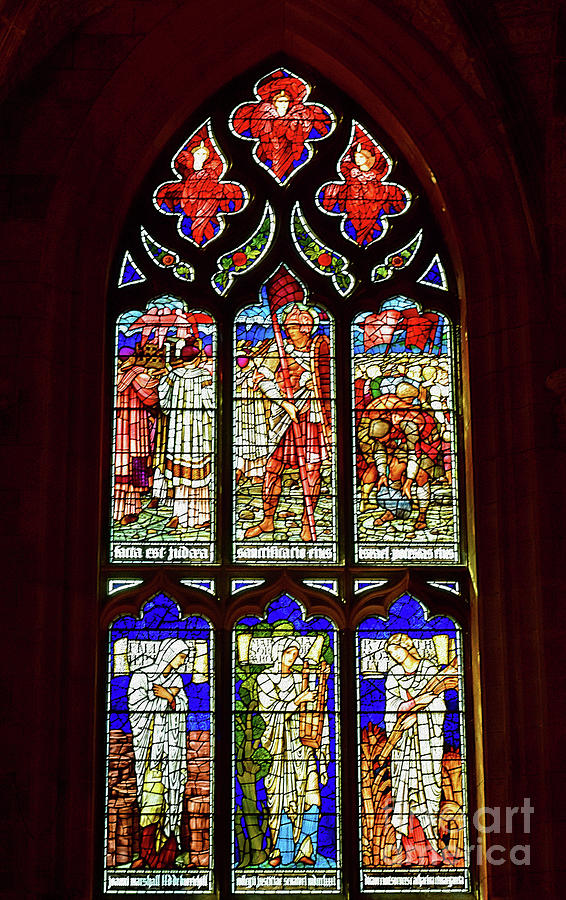 Stained Glass Window - North Nave - St.Giles Cathedral Photograph by Yvonne Johnstone