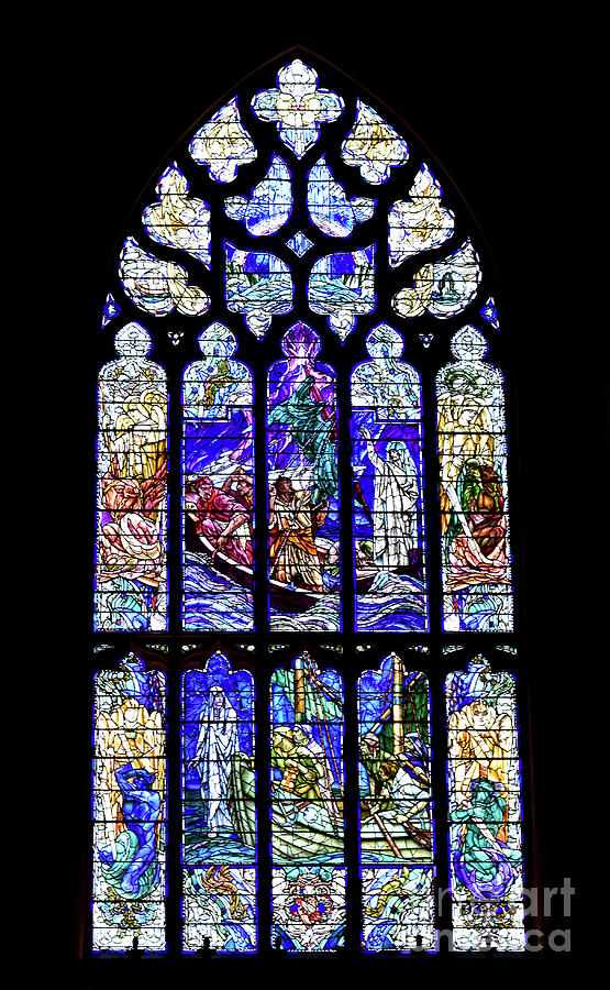 Stained Glass Window - North Transept - St.Giles Cathedral Photograph by Yvonne Johnstone
