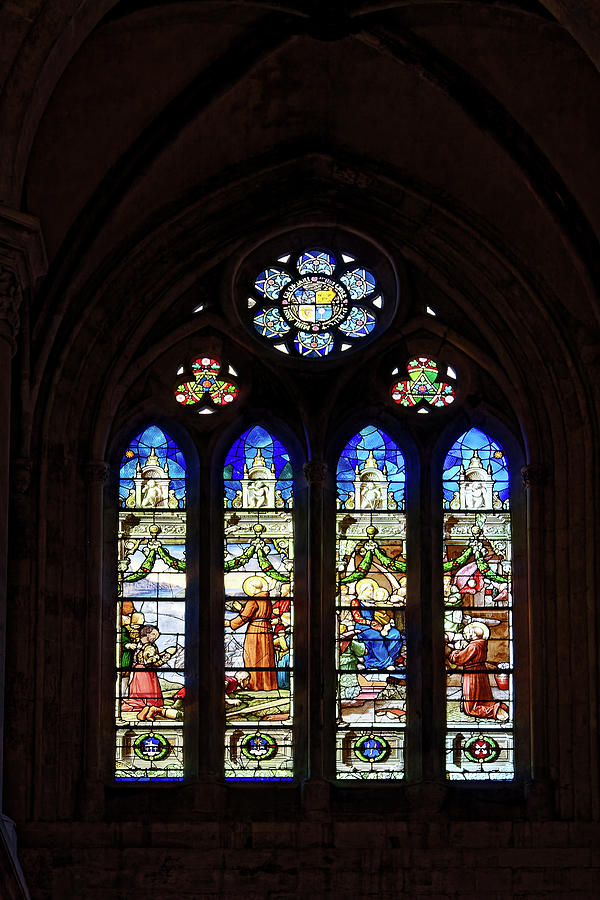 Stained Glass Window Set Photograph by Sally Weigand