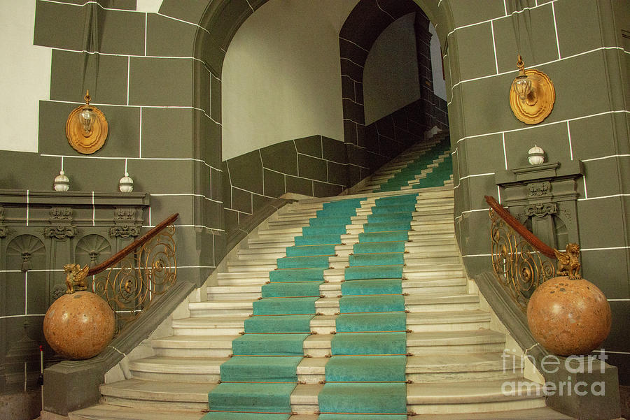 Staircase in Haydarpasa Train Station Photograph by Bob Phillips