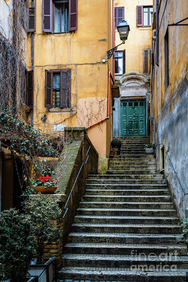 Staircase in Rome, Italy Photograph by Matteo Colombo - Fine Art America