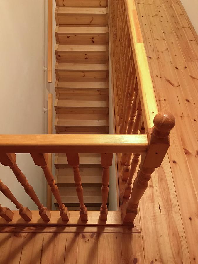 Staircase in Wooden Design Photograph by Jan Dolezal