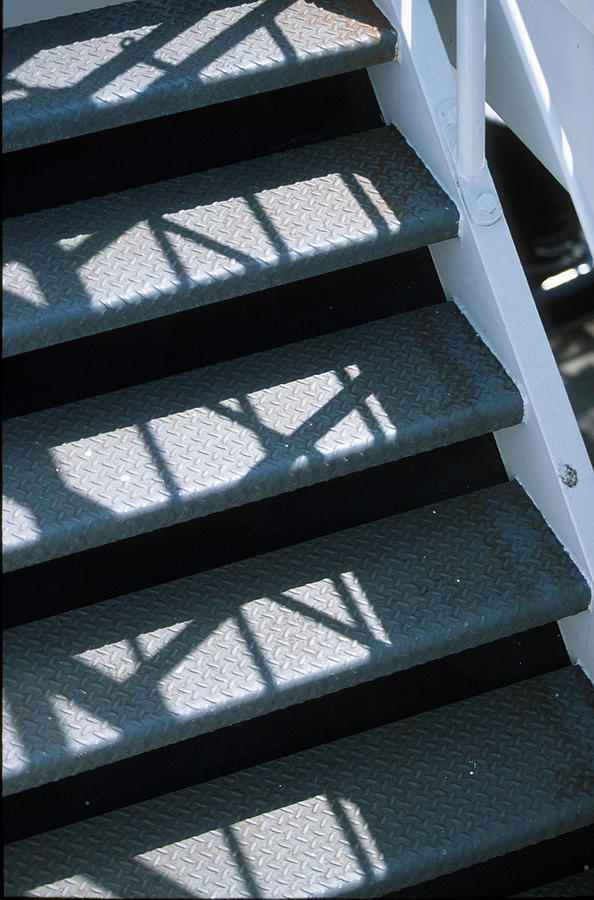 Stairs and Shadows Photograph by Jim Whitley