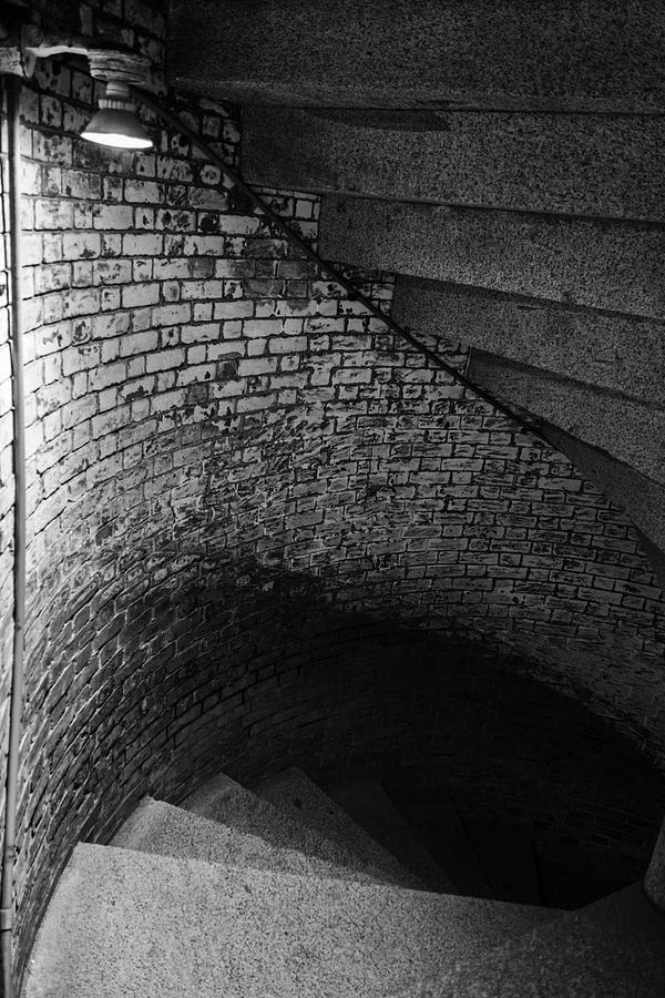 Stairs at Fort Point Photograph by Gary Geddes