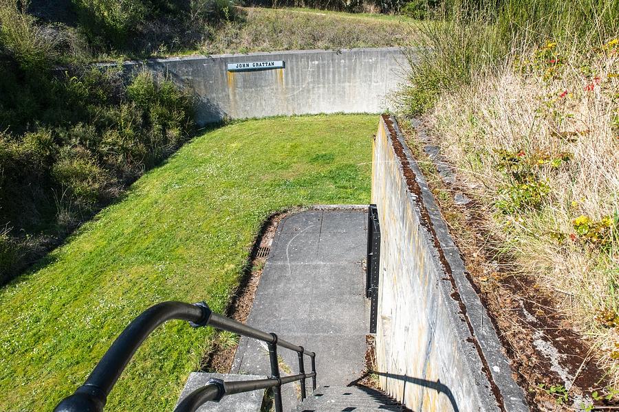 Stairs Down at Battery Grattan Photograph by Tom Cochran