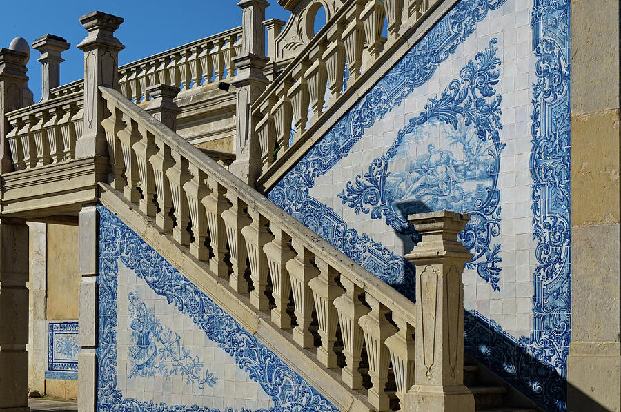 Stairs in Palacio de Estoi Photograph by Angelo DeVal