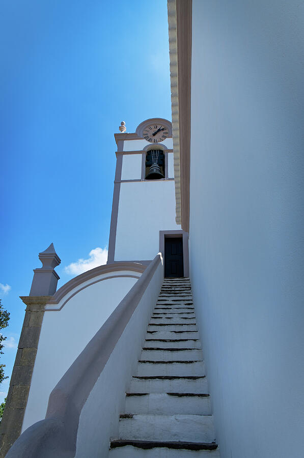 Summer Photograph - Stairs to the Clock Tower in Sao Lourenco by Angelo DeVal