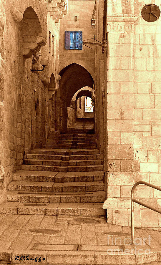 Stairway in Jerusalem Photograph by Robert Suggs