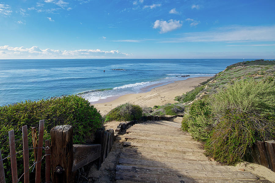 Stairway Path Down to the Beach Photograph by Matthew DeGrushe