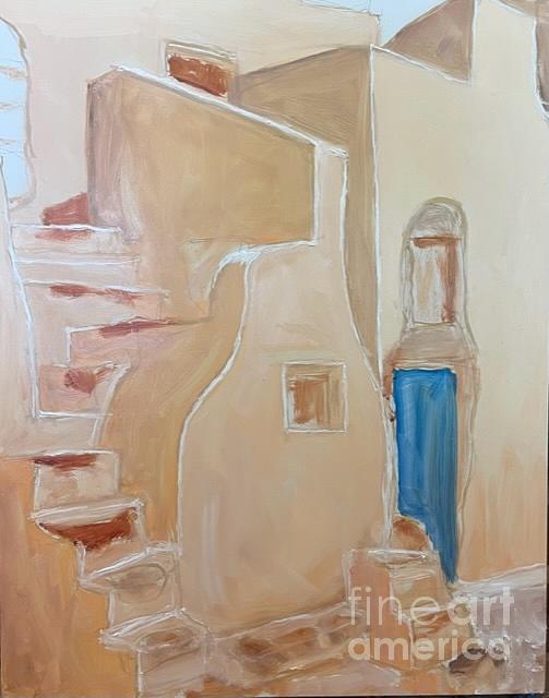 New Mexico Painting - Stairway To Haven by Diane Donati