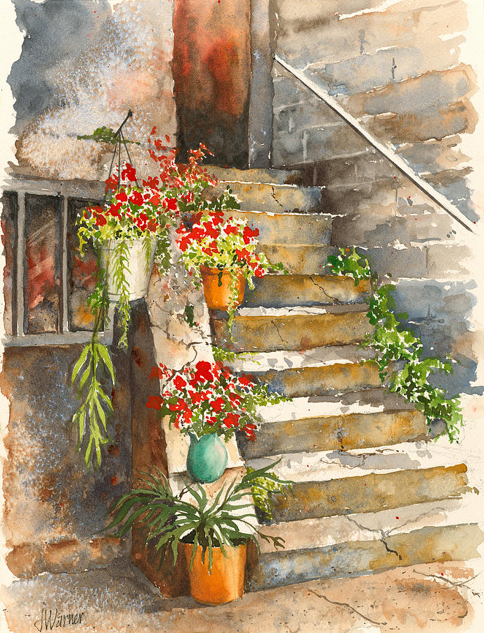 Stairway to Haven Painting by James Warner - Fine Art America