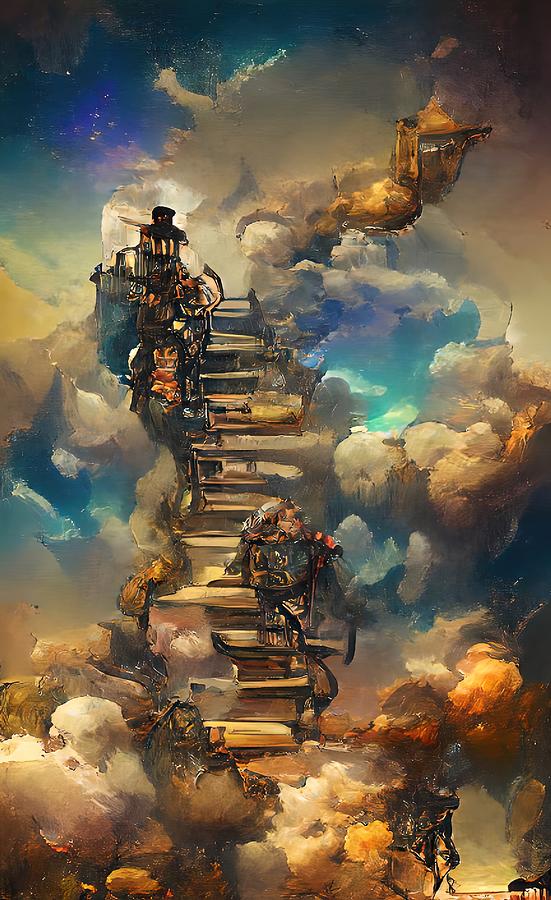 Stairway to Heaven 2 Digital Art by Alexander Fedin