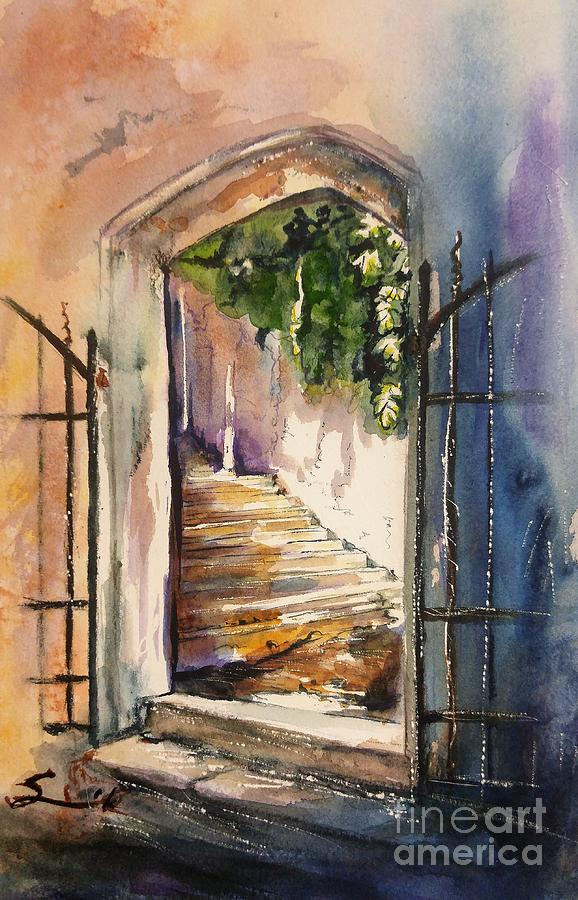 Stairway to Heaven Painting by Sonia Mocnik