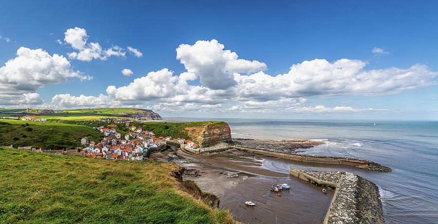 Staithes Harbour Photograph by Shirley Mitchell