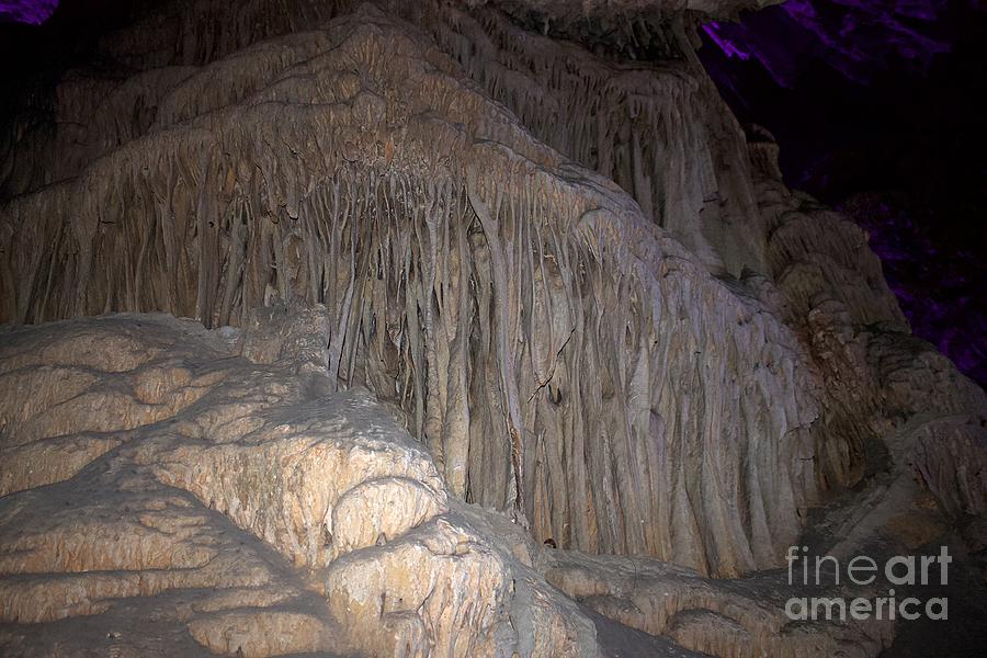 Stalactite and stalagmite Photograph by Yvonne M Smith