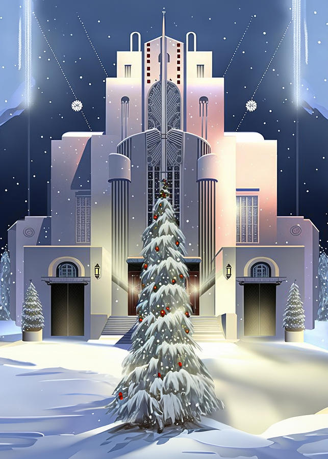 Art Deco Christmas Digital Art by Chuck Staley