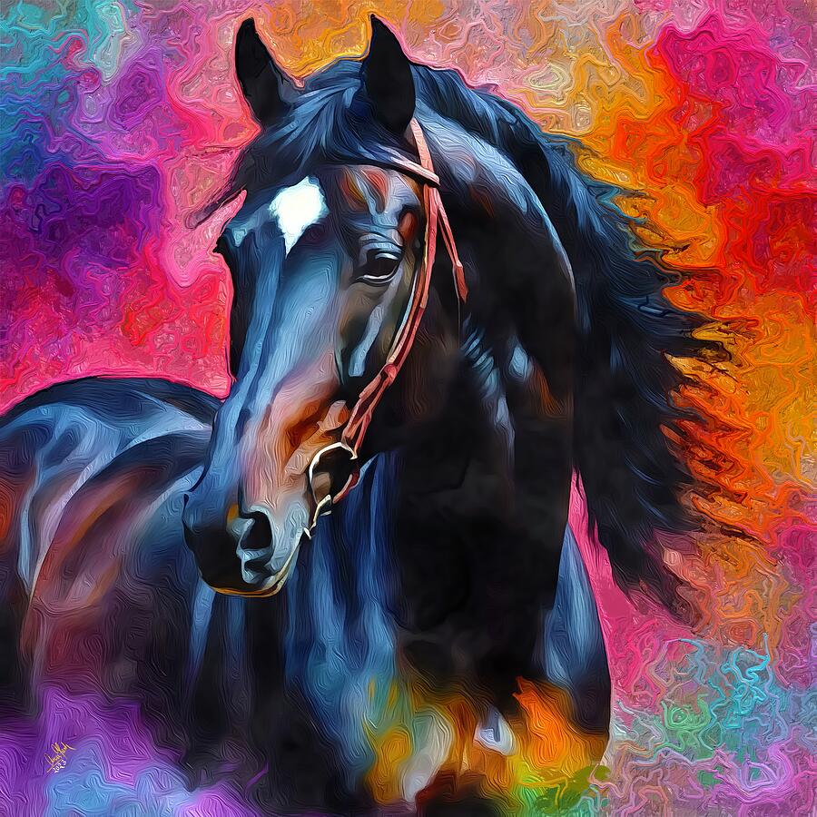 Stallion Painting by Anas Afash