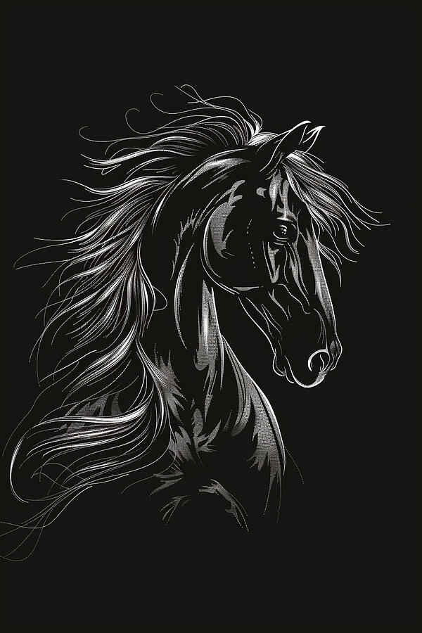 Stallion With Highlights Digital Art by Athena Mckinzie