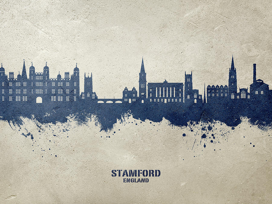 Stamford England Skyline #31 Digital Art by Michael Tompsett
