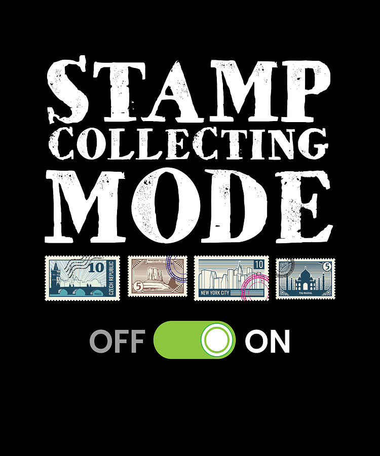 Stamp Digital Art - Stamp Collecting Mode by Mooon Tees