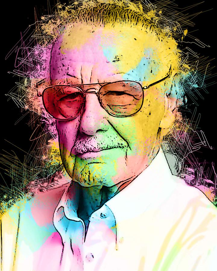 Stan Lee Drawing by Bechtelar Natalia - Fine Art America