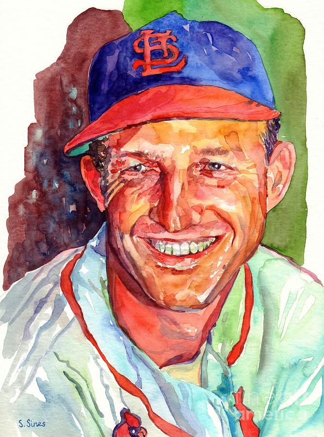 Stan Musial Painting - Stan Musial by Suzann Sines