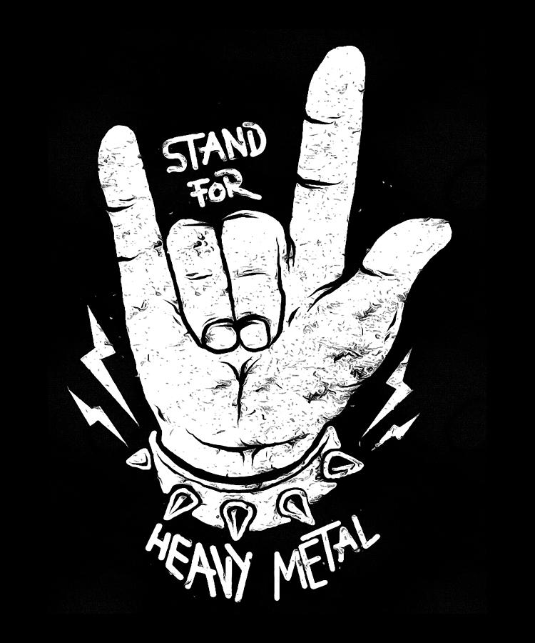 Stand For Heavy Metal Digital Art by Gomu Gomu - Fine Art America