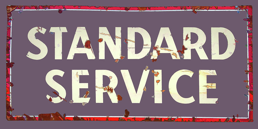 Standard Service Sign With Border Photograph by Nick Gray - Fine Art ...