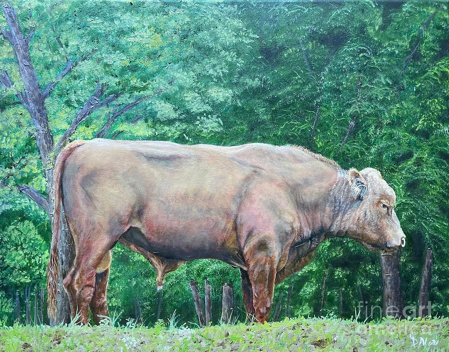 Standing Bull Painting By Douglas Noe Fine Art America   Standing Bull Douglas Noe 